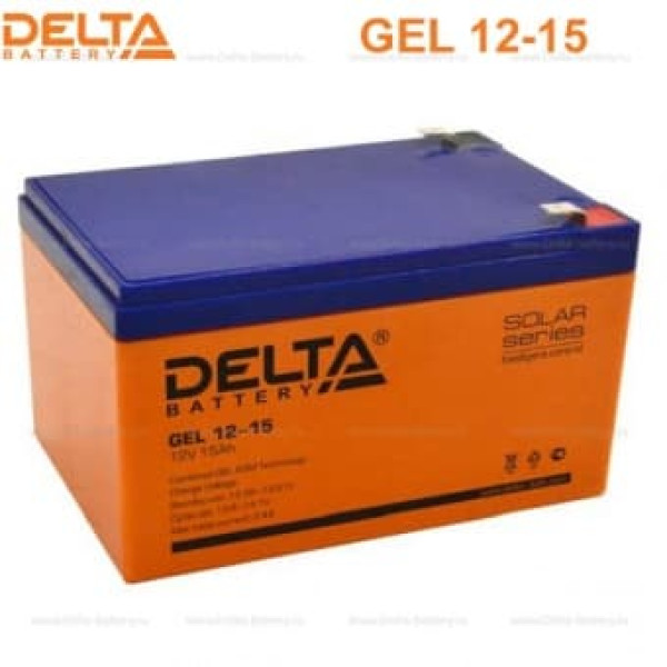 Аккумуляторная батарея Delta GEL 12-15 (12V / 15Ah) в Иркутске