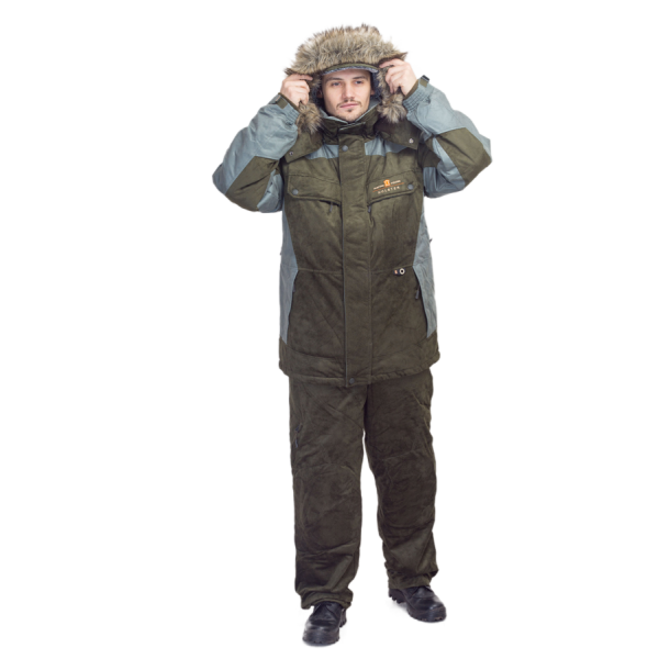 Костюм зимний Флагман 3 / замша с мембранным покрытием / светлая олива в Иркутске